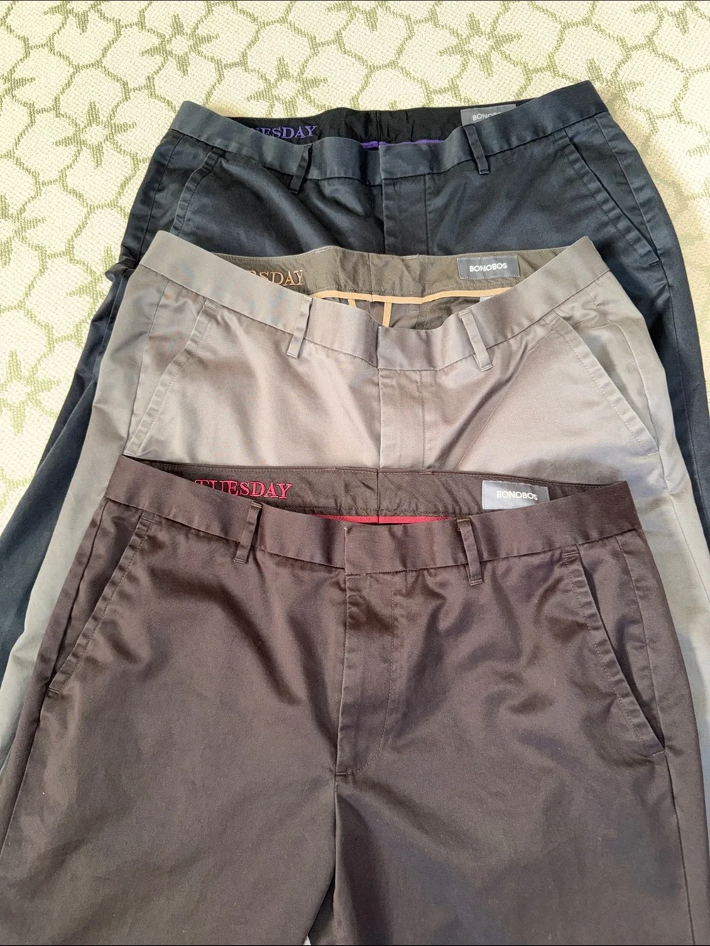 3 Pairs Bonobos Weekday Warrior Dress pants